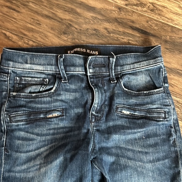 Express Moto jeans size 2 - Picture 3 of 5